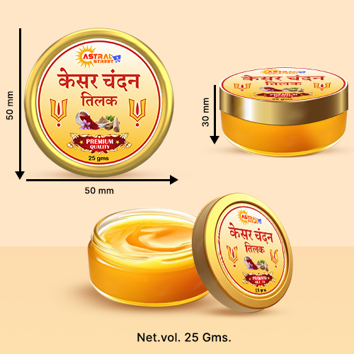 Astral Street Premium  Kesar Chandan Tilak (Tika )25gm