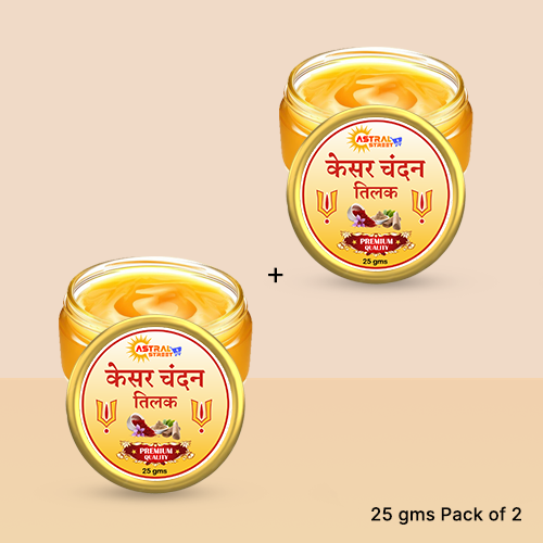 Astral Street Chandan Kesar Tilak (Tika )25gm Pack of 2