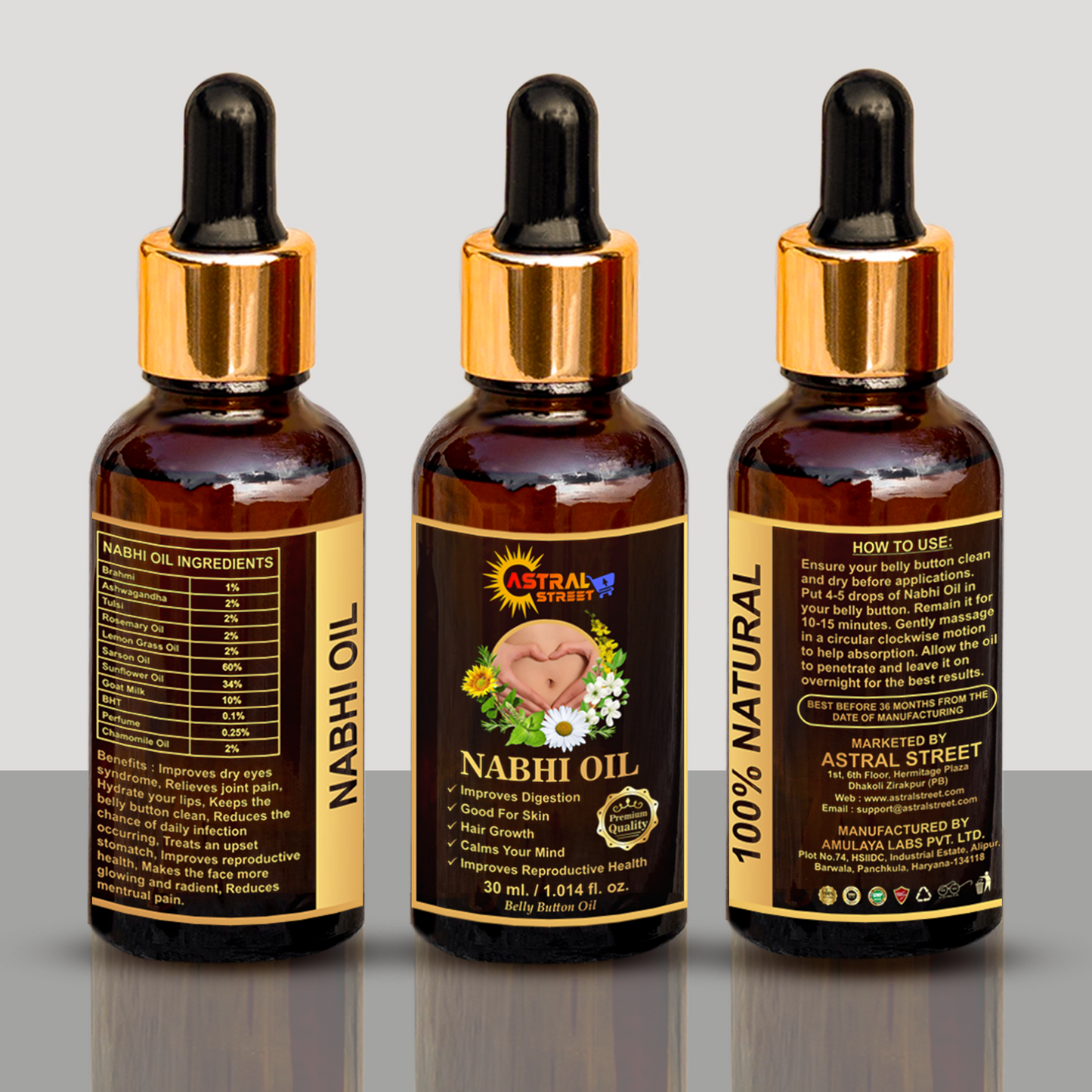 Astral Street Nabhi Oil - The Therapist healer of various diseases